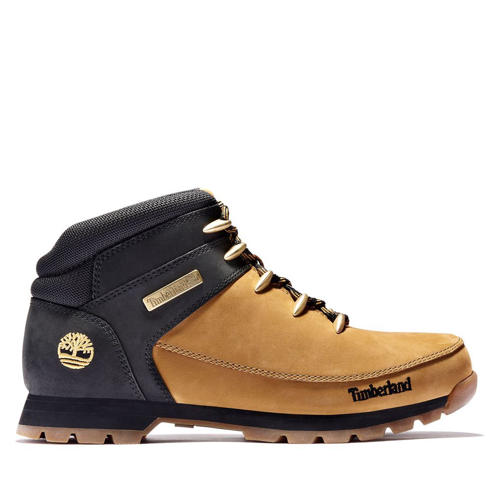 Botas de Montaña Timberland Argentina Hombre - Euro Sprint - Marrones/Negras - YTAXPG-792